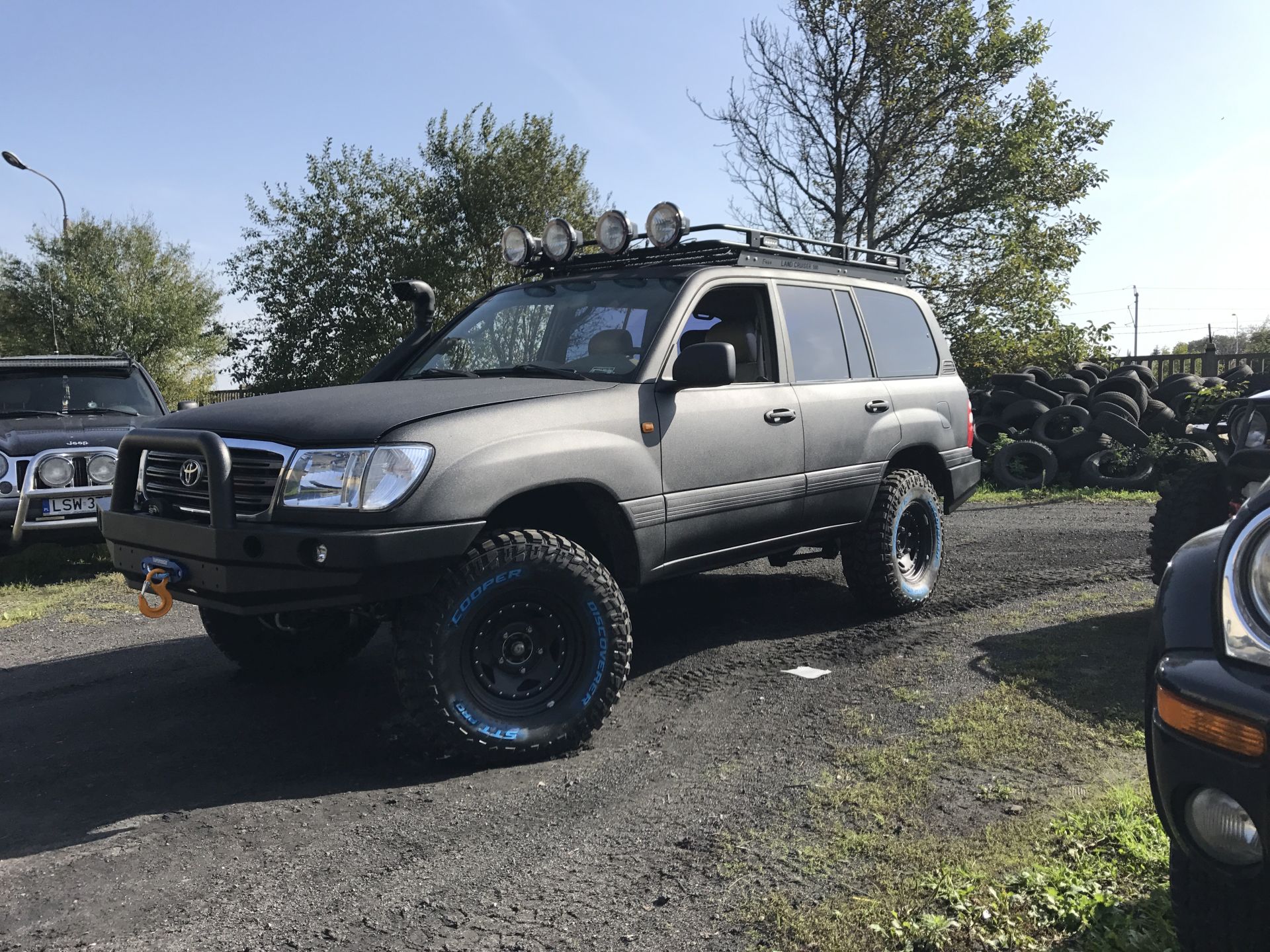 Zderzak stalowy przedni z bullbarem do Toyota LC-100 pod wyciągarkę - obrazek 3