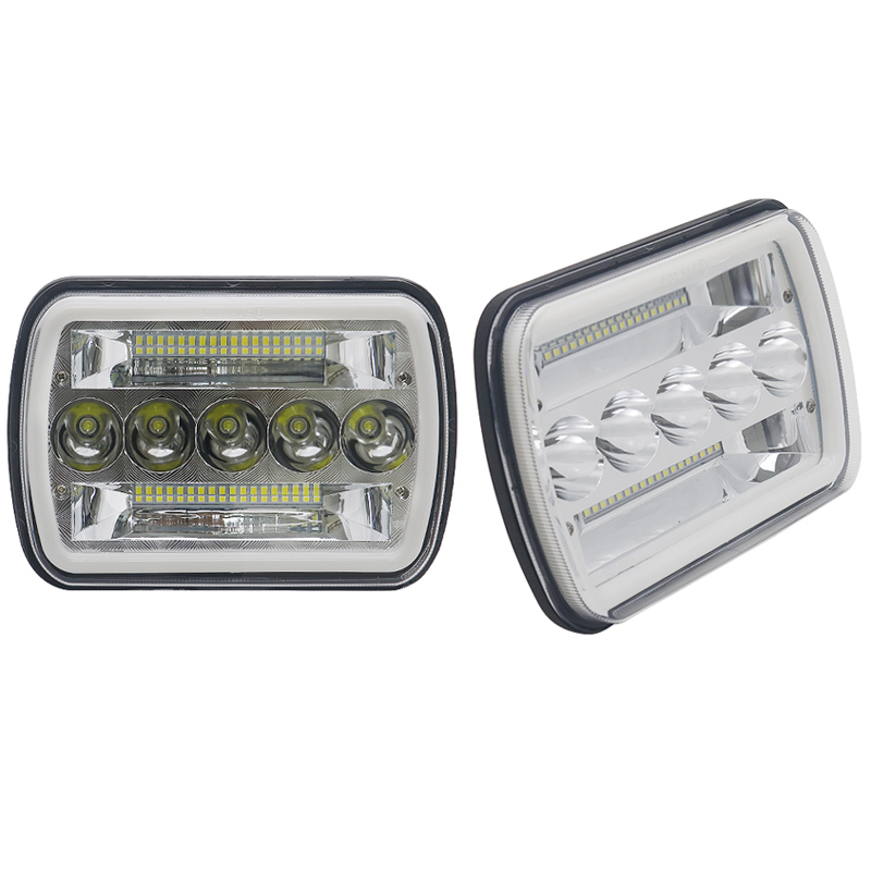 Lampy przednie LED Jeep Cherokee XJ Wrangler YJ - Image 2