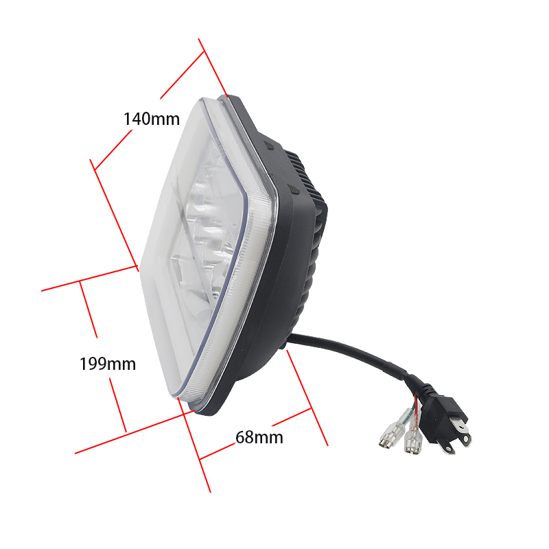 Lampy przednie LED Jeep Cherokee XJ Wrangler YJ - Image 3
