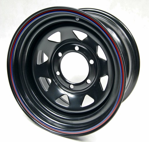 FELGI STALOWE CZARNE 15X8 6X139,7 ET 0 CB110 NISSAN, ISUZU, FORD, MITSUBISHI