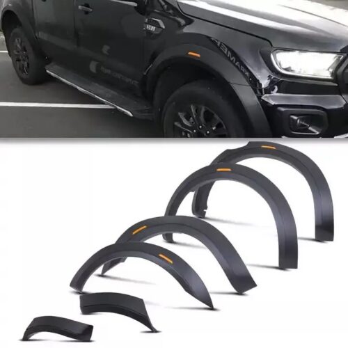 Poszerznia nadkoli, błotników czarny mat z miejscem na sensor parkowania FORD RANGER WILDTRAK 2019-