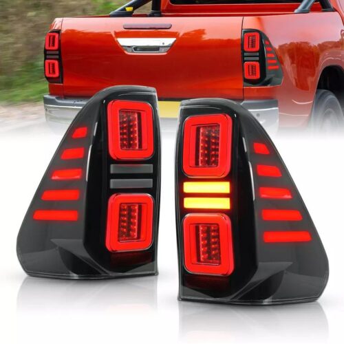 Lampy światła LED tylne 3D smoked Toyota Hilux Revo 2015+