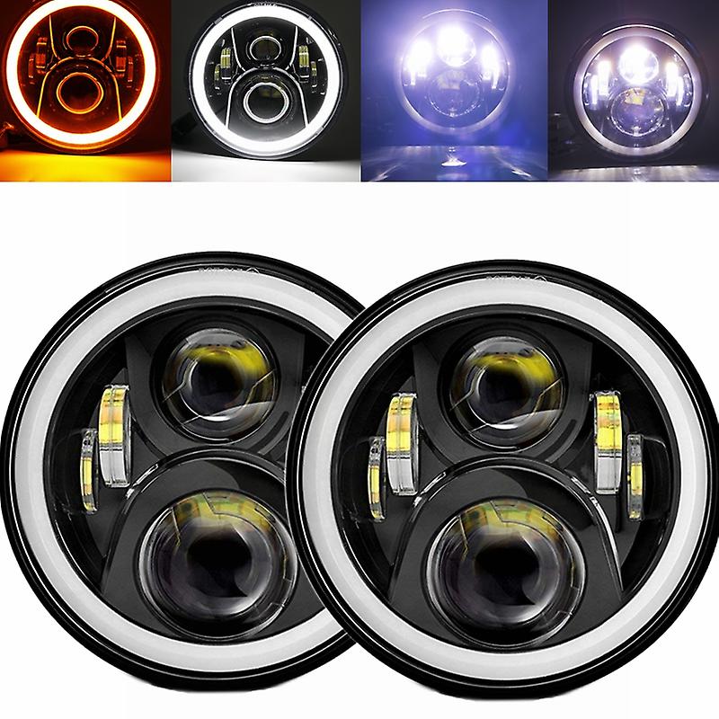 LAMPY PRZEDNIE LEDOWE 7'' JEEP WRANGLER JK 07-18