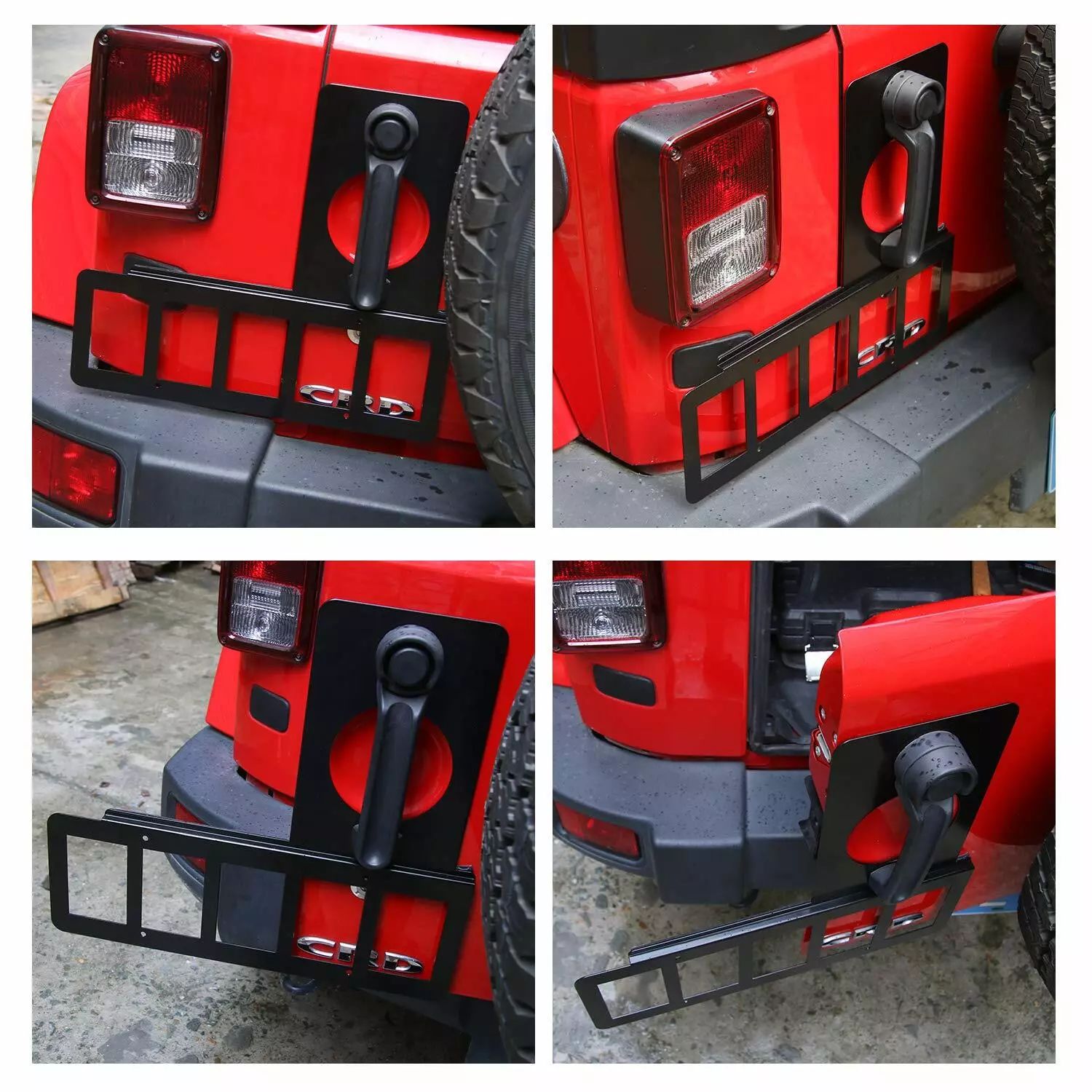 MOCOWANIE TYLNEJ TABLICY REJESTRACYJNEJ - Jeep Wrangler JK 07-18 - obrazek 6
