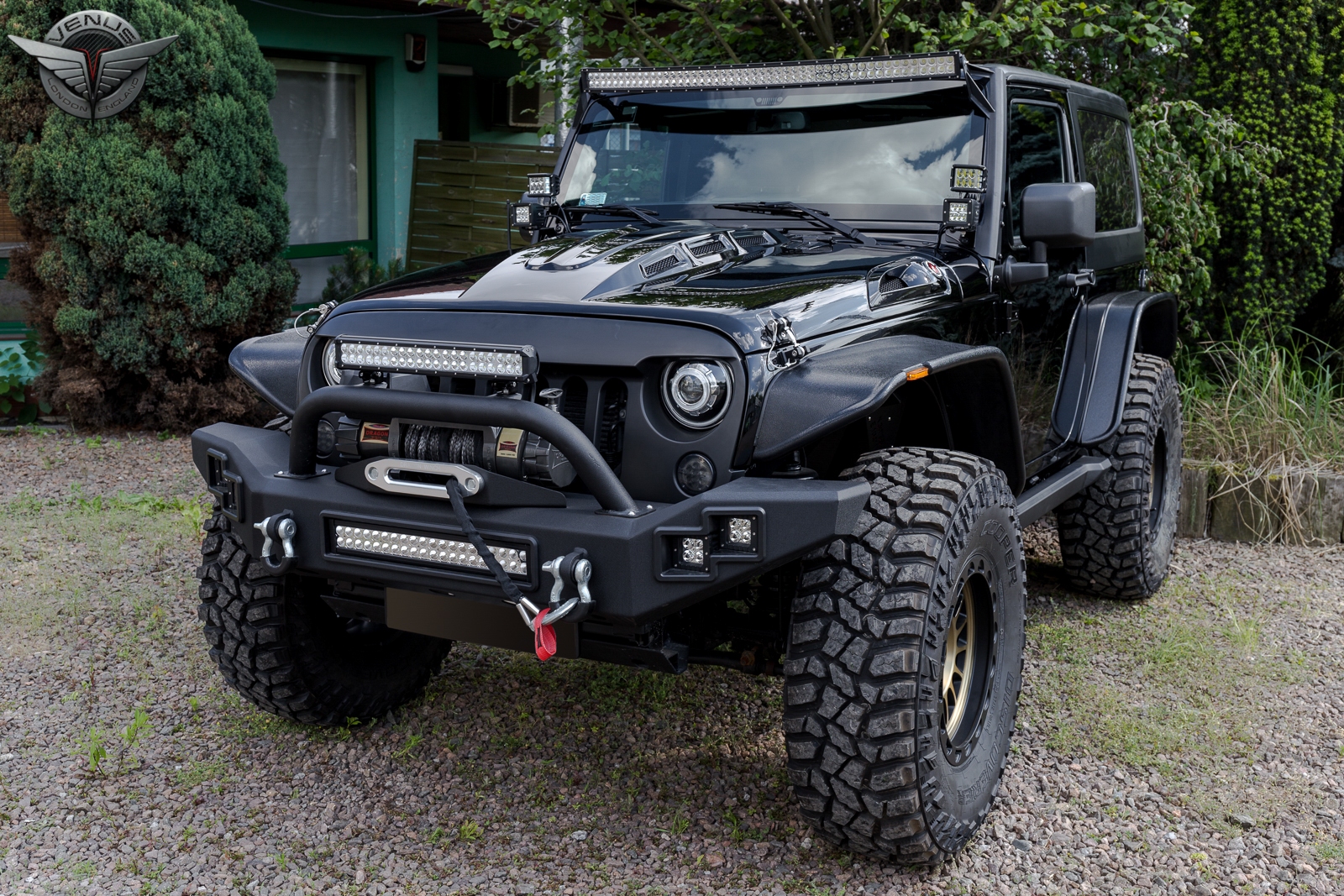 POSZERZENIA BŁOTNIKÓW PARAMOUNT AUTOMOTIVE JEEP WRANGLER JK 2 DRZWI