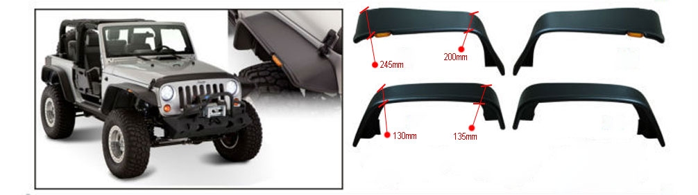POSZERZENIA BŁOTNIKÓW PARAMOUNT AUTOMOTIVE JEEP WRANGLER JK 2 DRZWI - Image 9