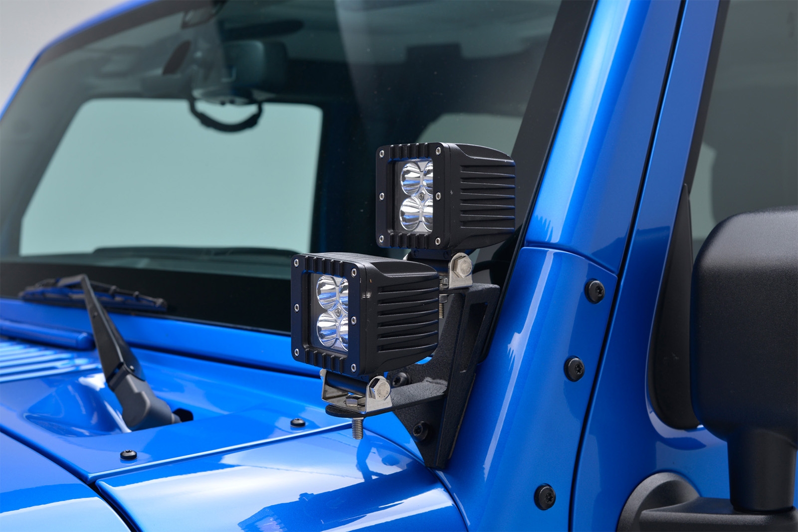 MOCOWANIE LAMP DODATKOWYCH SŁUPKA PRZEDNIEGO JEEP WRANGLER JK - obrazek 3