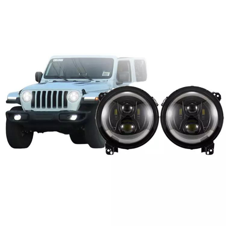 JEEP WRANGLER JL 2018+ LAMPY PRZEDNIE LED 9 CALI CE - obrazek 3