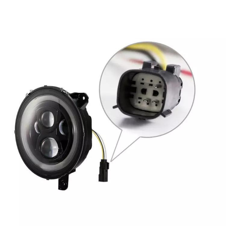 JEEP WRANGLER JL 2018+ LAMPY PRZEDNIE LED 9 CALI CE - obrazek 5