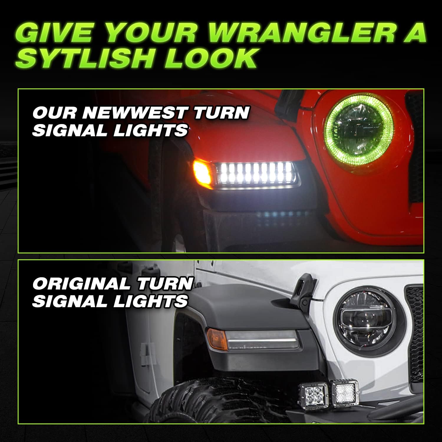 JEEP WRANGLER JL 2018+ LAMPY LED DO PRZEDNICH POSZERZEŃ BŁOTNIKÓW - Image 5