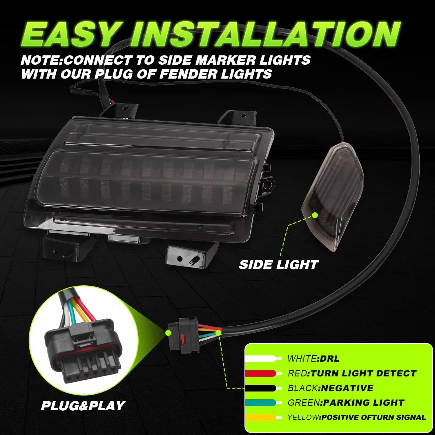 JEEP WRANGLER JL 2018+ LAMPY LED DO PRZEDNICH POSZERZEŃ BŁOTNIKÓW - Image 6