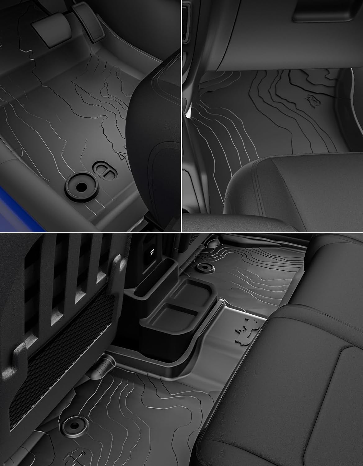 Komplet gumowych dywaników na podłogę Wrangler JL 2018+ Gladiator 2020+ 4D - Image 7