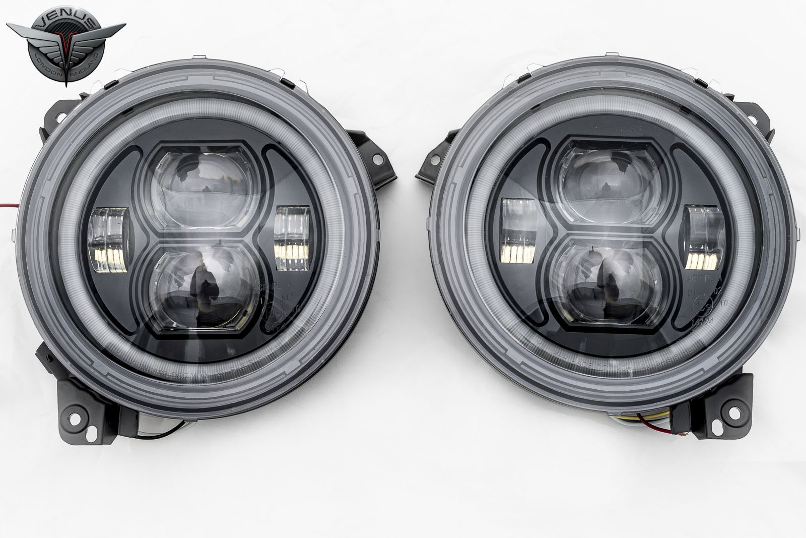JEEP WRANGLER JL 2018+ LAMPY PRZEDNIE LED 9 CALI - obrazek 2