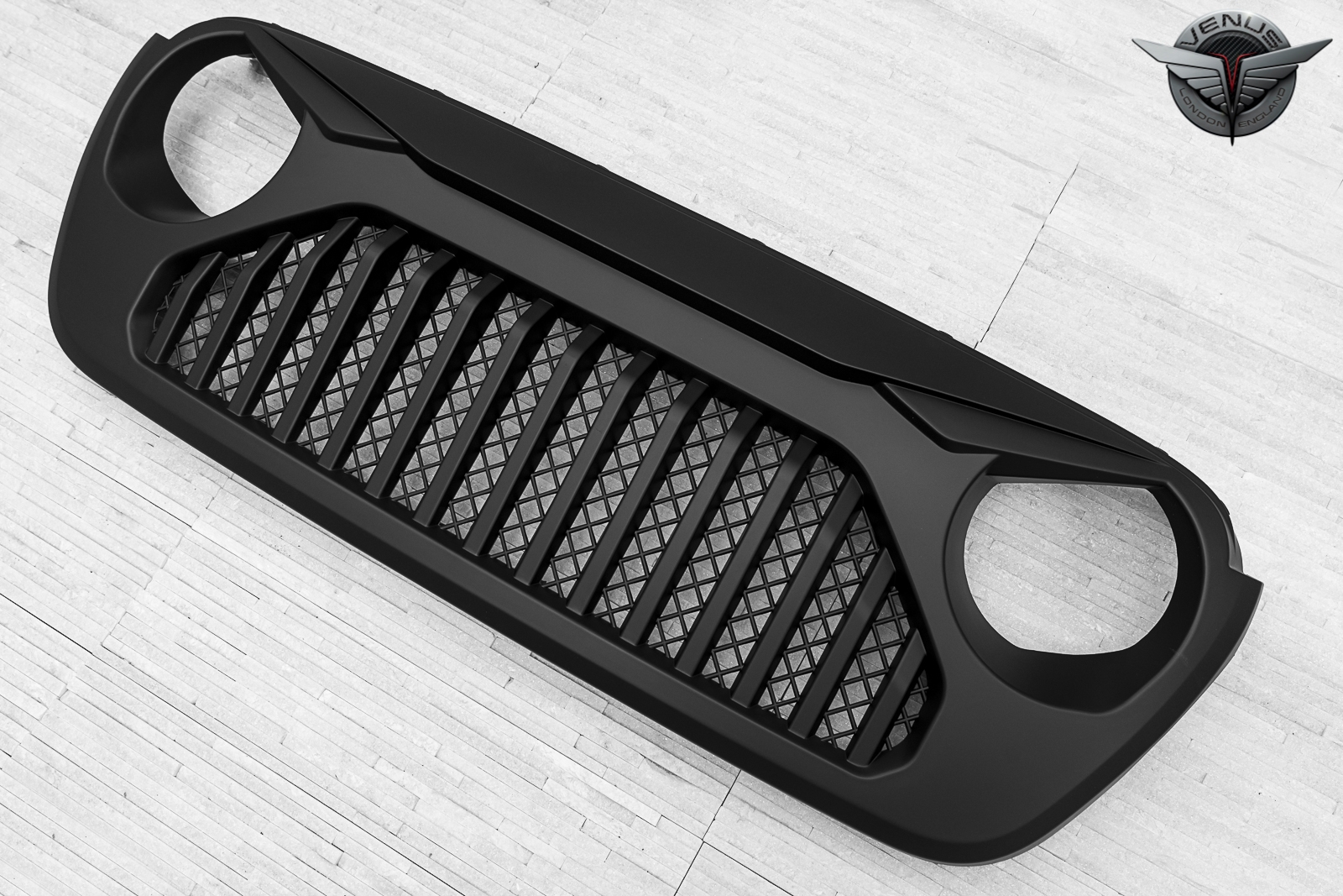JEEP WRANGLER JL 2018+ ATRAPA CHŁODNICY GRILL CZARNY - obrazek 3