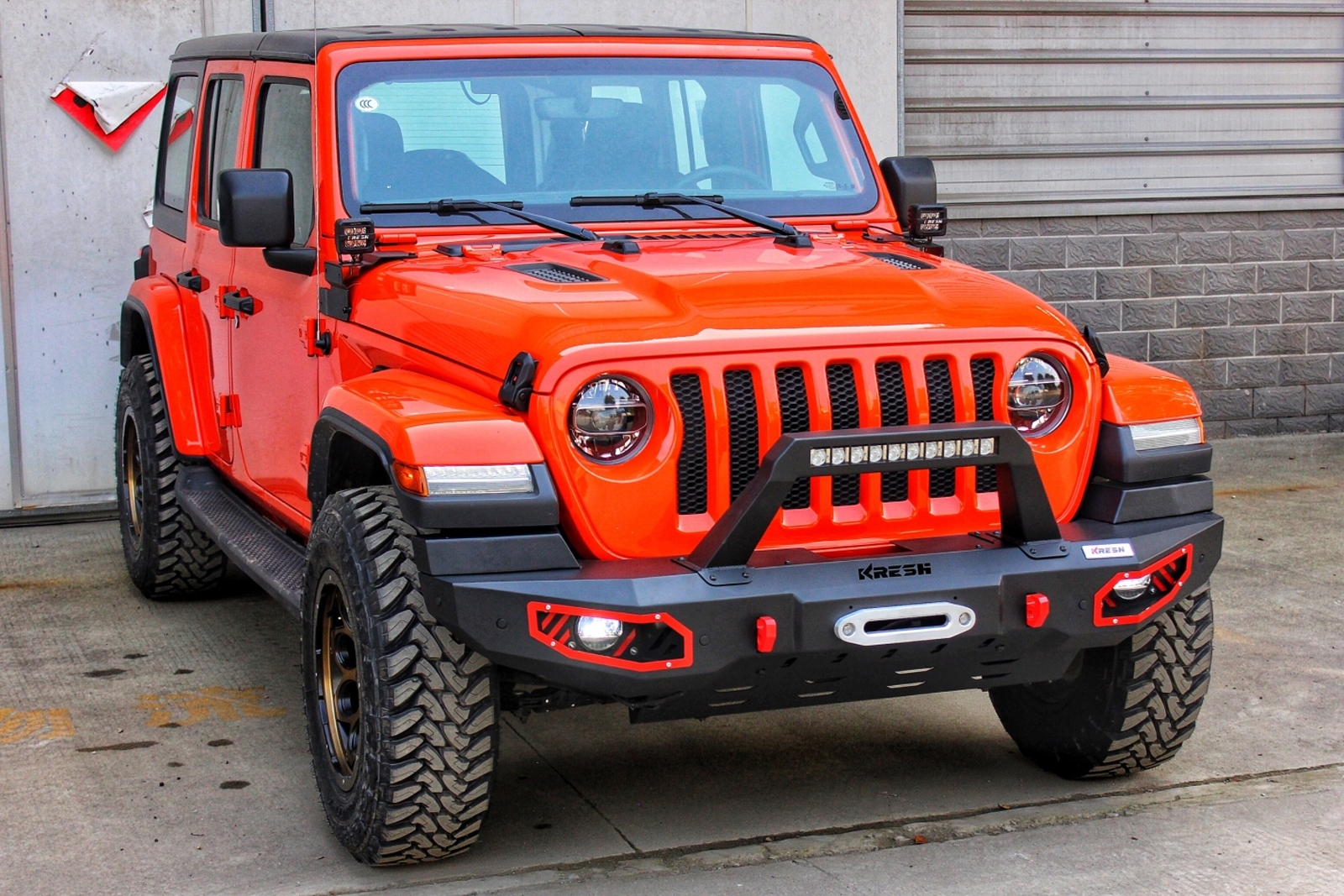 ZDERZAK PRZEDNI BRAVE JEEP WRANGLER JL 2018+ - Image 3