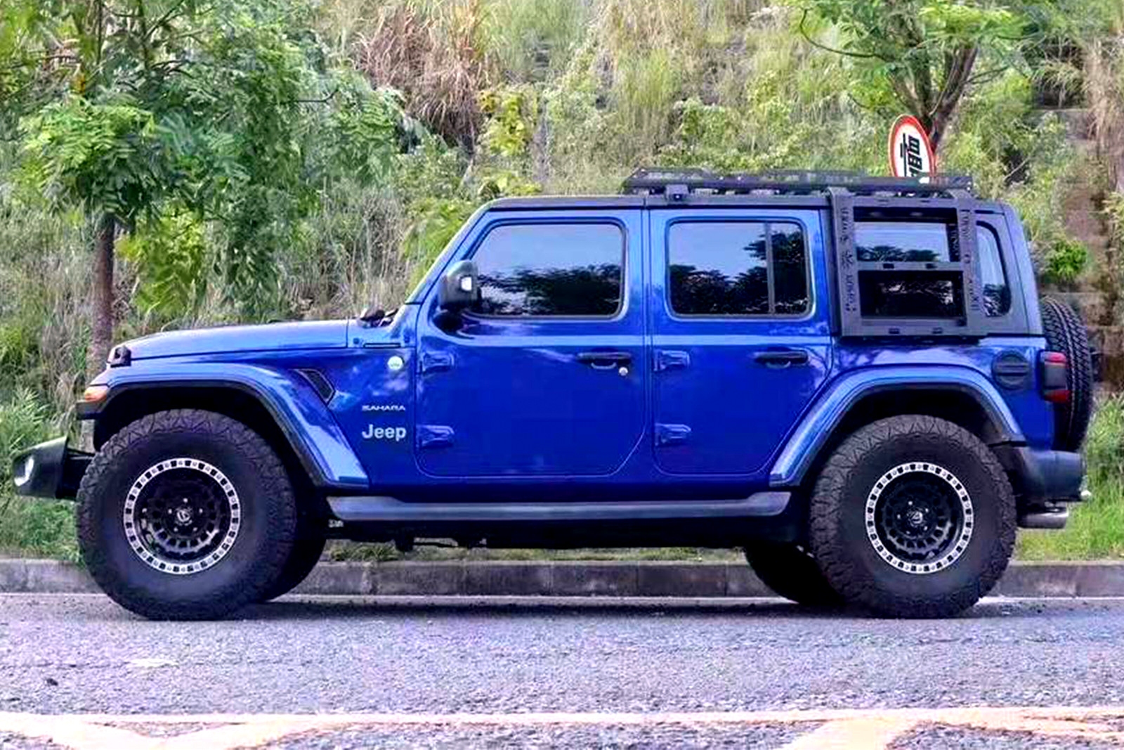 JEEP WRANGLER JL 2018+ BAGAŻNIK DACHOWY Z DRABINKĄ STAL