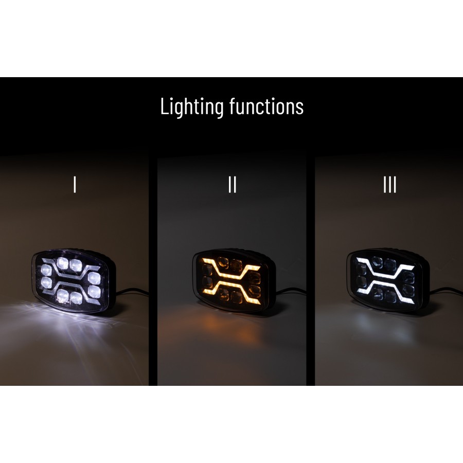 Lampa LED z homologacją X-Spider 245mm 12/24V - obrazek 3