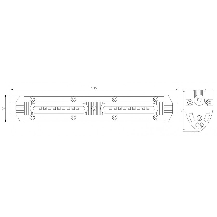 ŚWIATŁO ROBOCZE PANEL LED 27W 186mm - Image 2