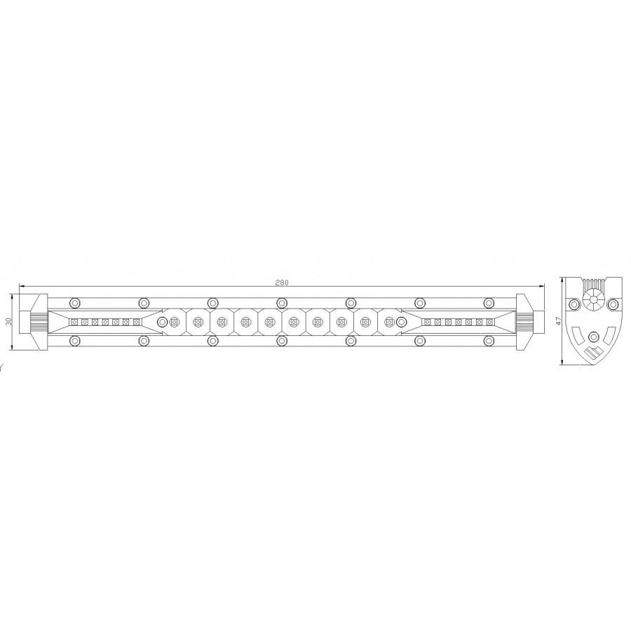 ŚWIATŁO ROBOCZE PANEL LED 36W 280mm - Image 2