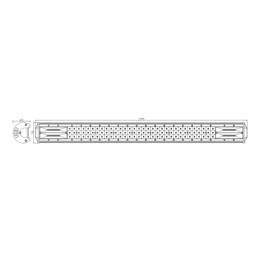 ŚWIATŁO ROBOCZE PANEL LED 216W 795mm - obrazek 2