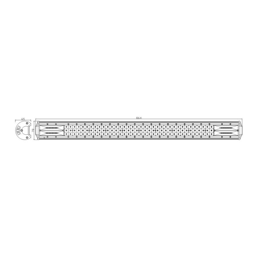 ŚWIATŁO ROBOCZE PANEL LED 234W 864mm - obrazek 2