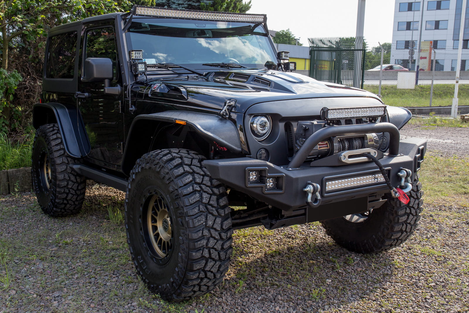 Zderzak przedni stal PARAMOUNT AUTOMOTIVE LP Jeep Wrangler JK JL - obrazek 6