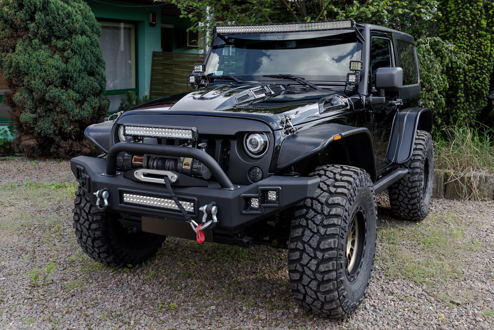 Zderzak przedni stal PARAMOUNT AUTOMOTIVE LP Jeep Wrangler JK JL - obrazek 7