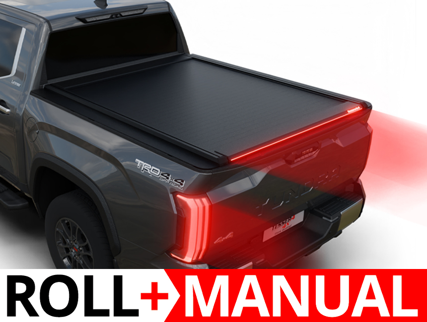 Roleta aluminiowa paki Toyota Tundra 6,5ft Tessera Roll+ Manual z led