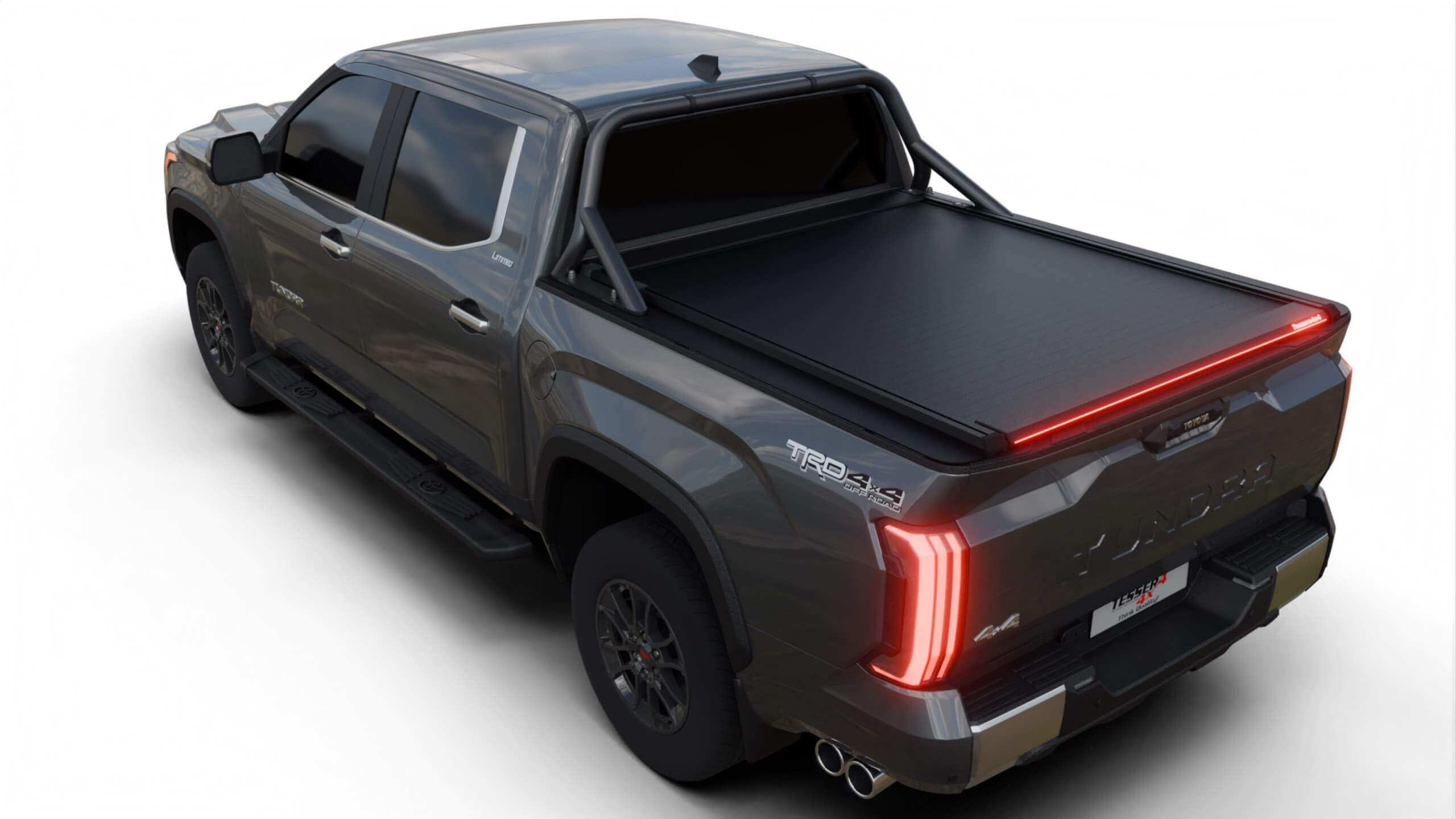 Roleta aluminiowa paki Toyota Tundra 6,5ft Tessera Roll+ Manual z led - Image 2