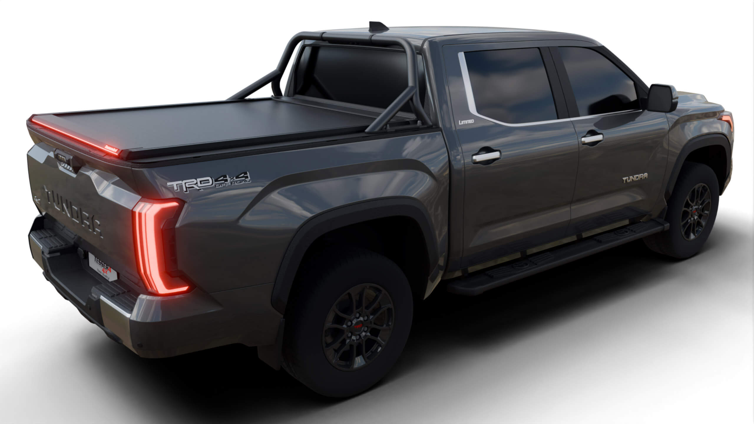 Roleta aluminiowa paki Toyota Tundra 6,5ft Tessera Roll+ Manual z led - Image 3