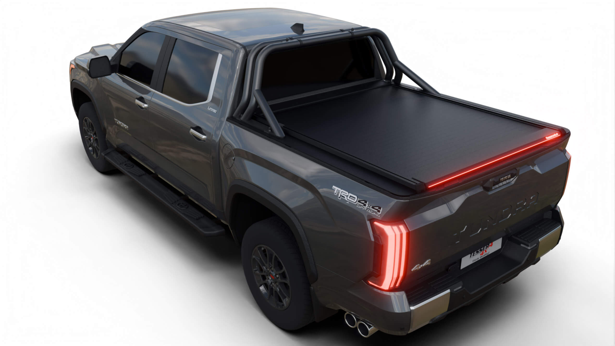 Roleta aluminiowa paki Toyota Tundra 6,5ft Tessera Roll+ Manual z led - Image 4