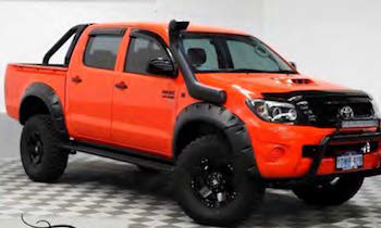 Poszerzenia błotników Toyota Hilux Kun 05-12 szerokość - 95mm