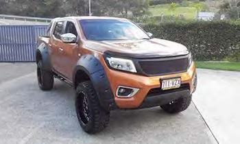 Poszerzenia błotników monster Nissan D23 Navara NP300 - szerokość 85 mm