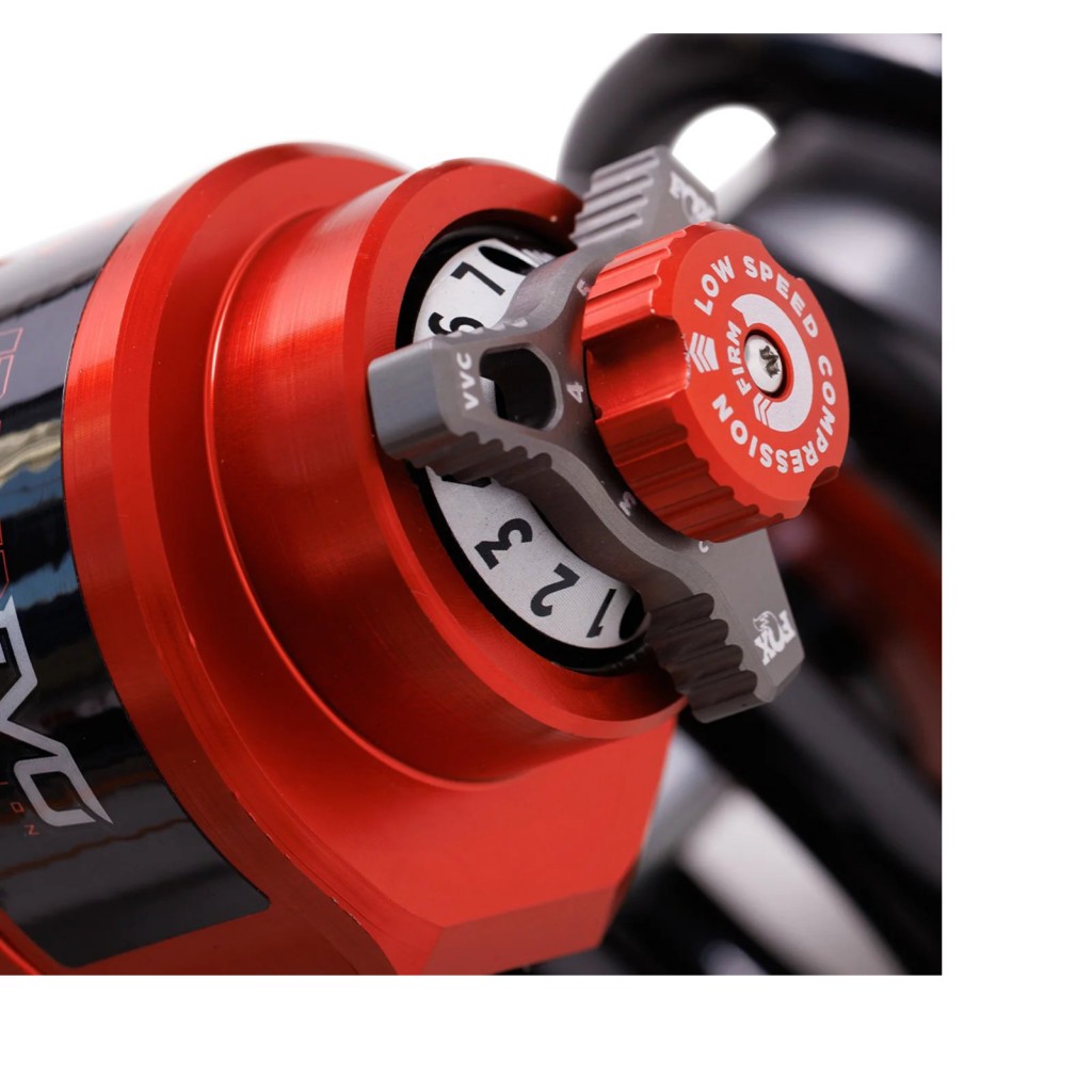 Amortyzator gazowy przód Coilover FOX Factory Race 3.2 Reservoir Regulowany Internal Bypass DSC EVO Lift 1-3" - obrazek 5