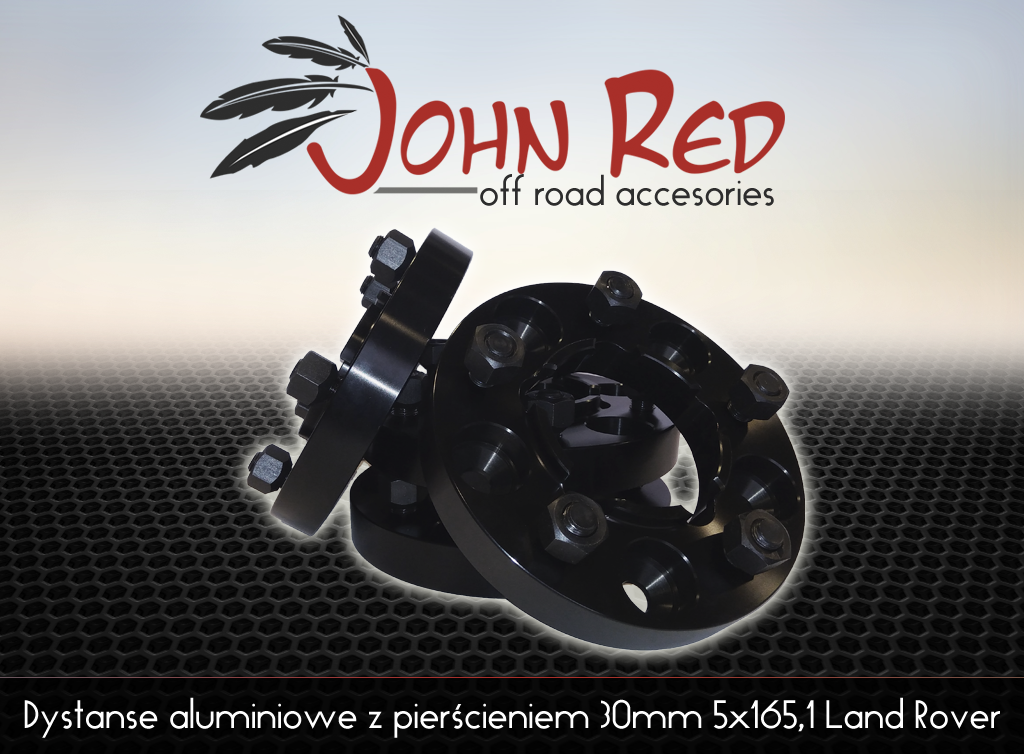 Dystanse aluminiowe z pierścieniem 30mm 5x165,1 Land Rover