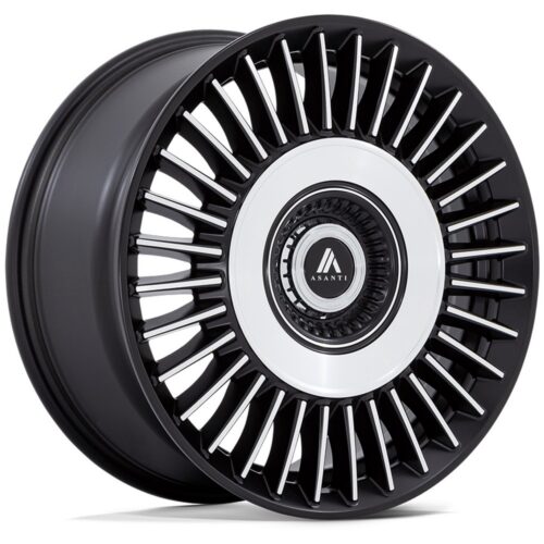 Felga aluminiowa AB040 TIARA Satin Black Bright Mach Face ASANTI