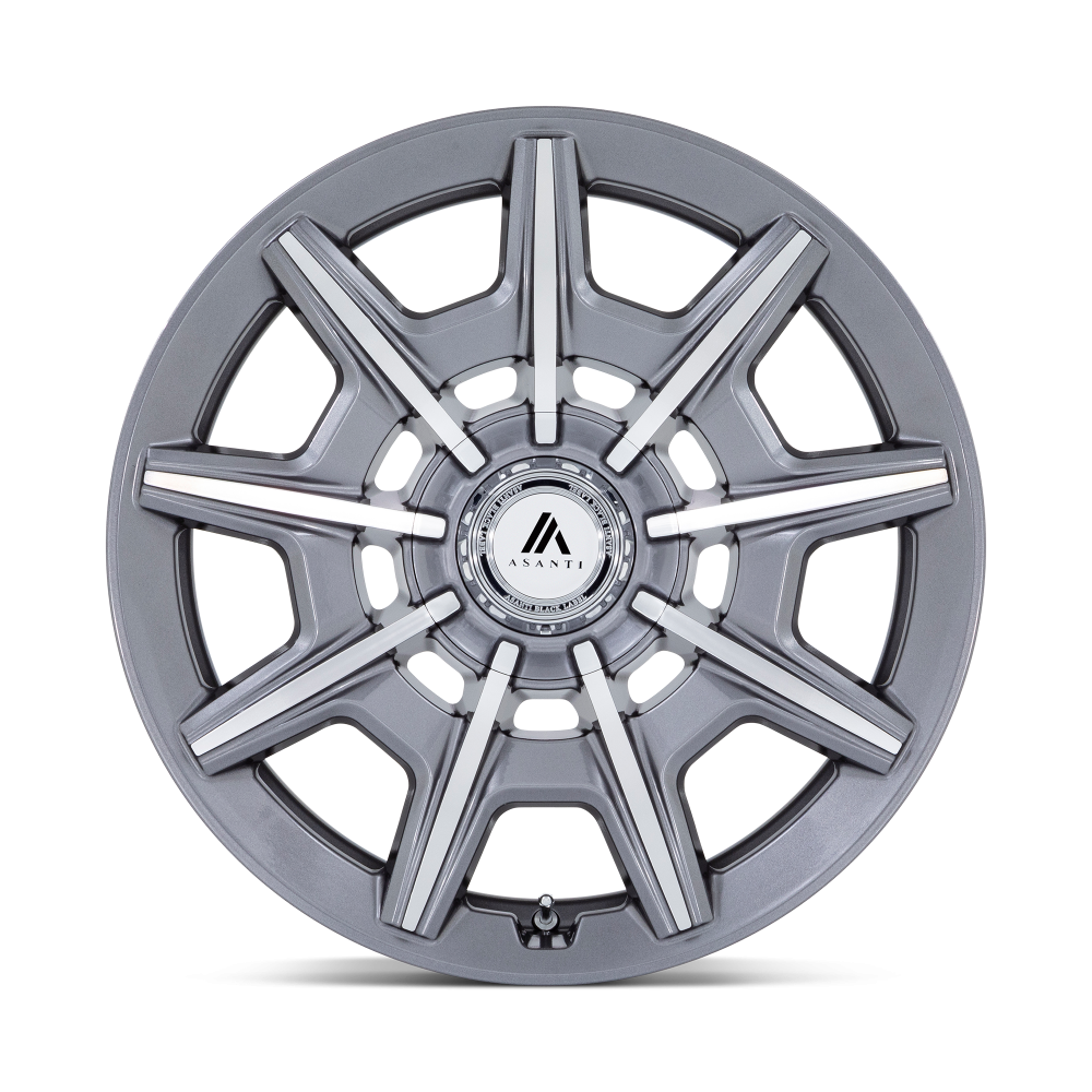 Felga aluminiowa AB041 ESQUIRE Gloss Anthracite Bright Mach ASANTI - obrazek 2