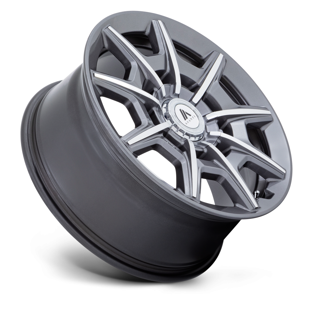 Felga aluminiowa AB041 ESQUIRE Gloss Anthracite Bright Mach ASANTI - obrazek 3