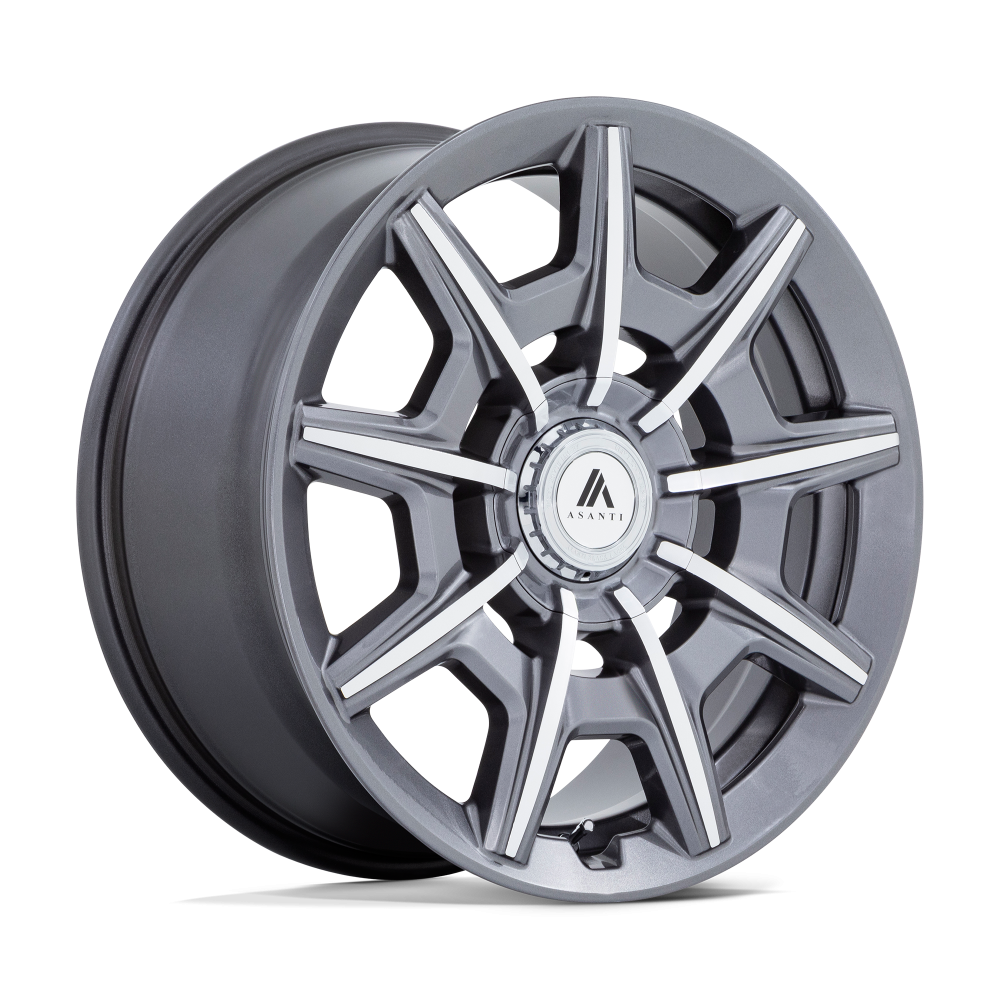 Felga aluminiowa AB041 ESQUIRE Gloss Anthracite Bright Mach ASANTI