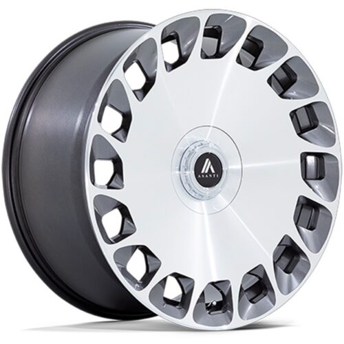 Felga aluminiowa AB045 ARISTOCRAT Gloss Platinum Bright Mach Fc ASANTI