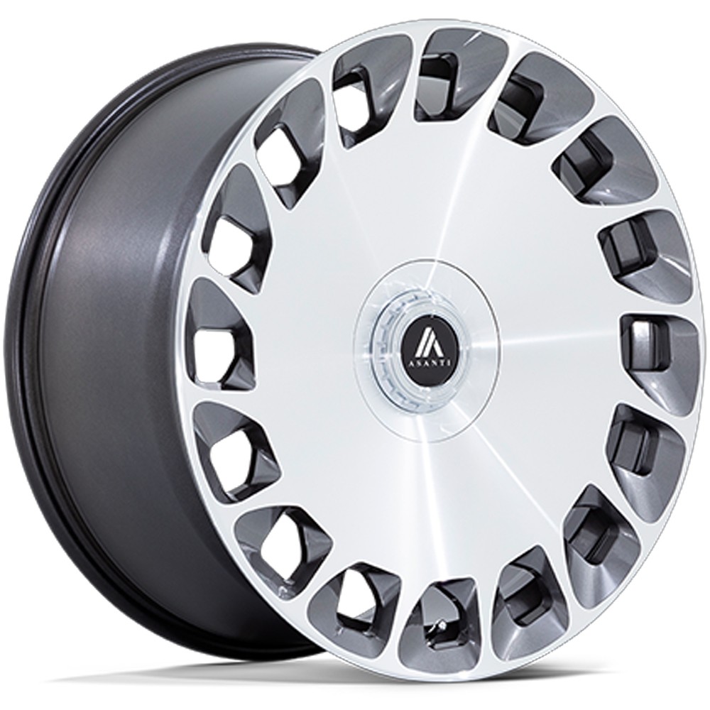 Felga aluminiowa AB045 ARISTOCRAT Gloss Platinum Bright Mach Fc ASANTI