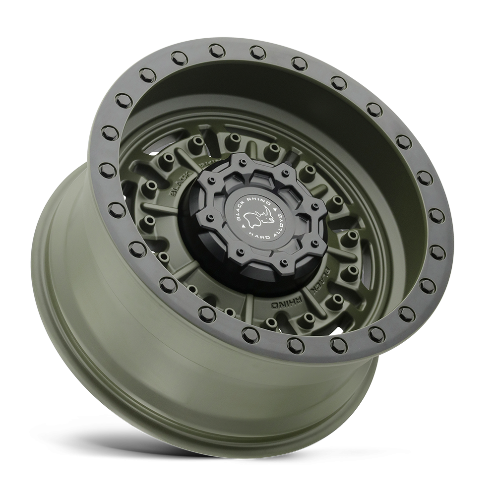 Felga aluminiowa ABRAMS Olive Drab Green BLACK RHINO - obrazek 2