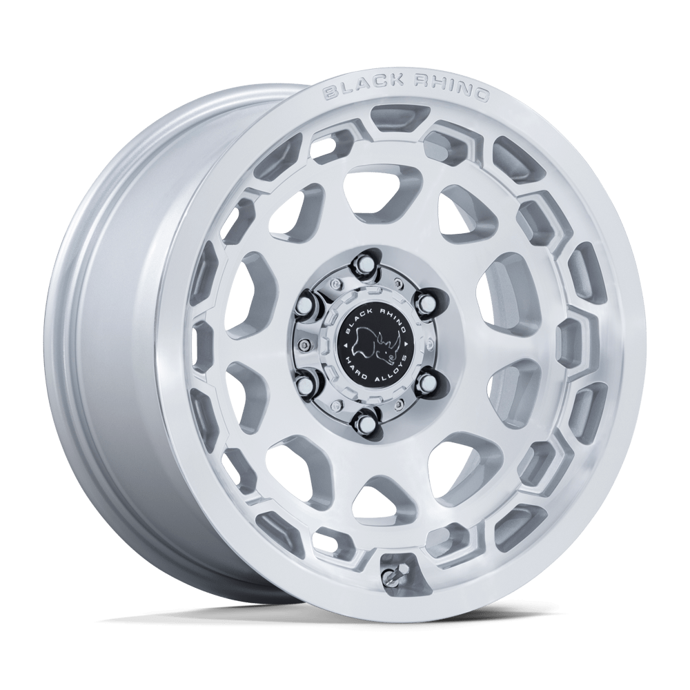 Felga aluminiowa BR026 CONGO Gloss Silver W/ Machined Face BLACK RHINO