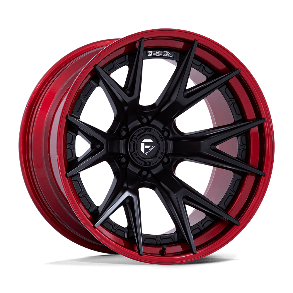 Felga aluminiowa CATALYST Matte Black W/ Candy Red Lip Fuel