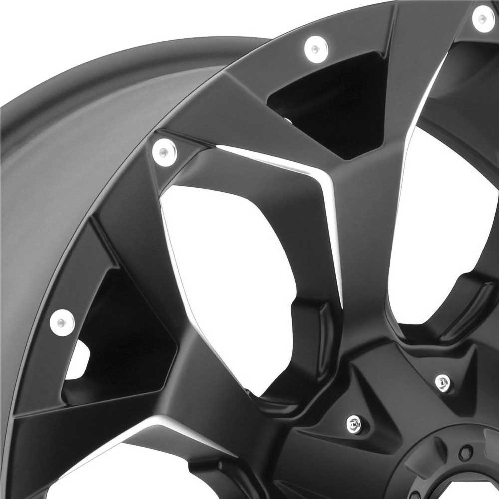 Felga aluminiowa D546 Assault Matte Black Milled Fuel - obrazek 2