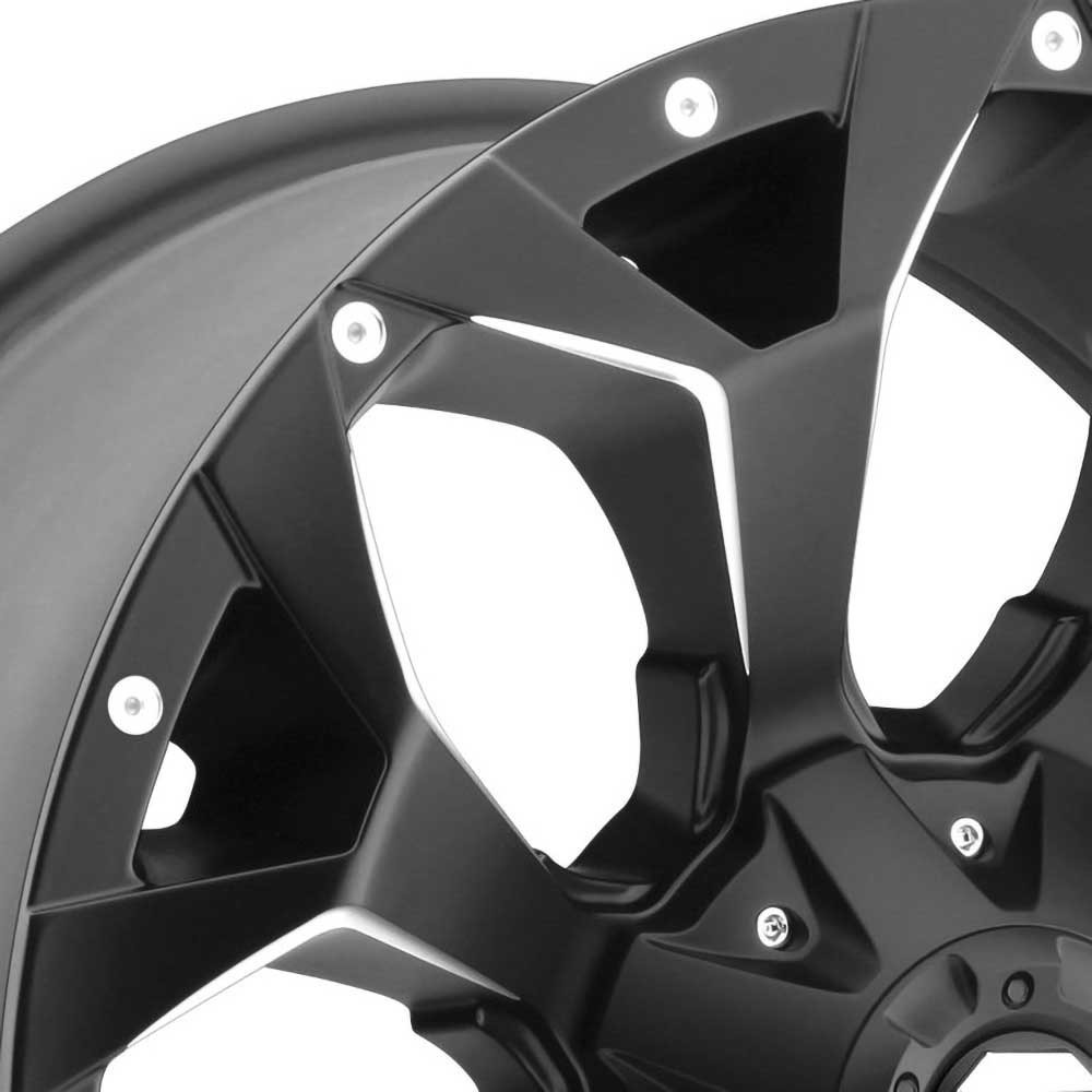 Felga aluminiowa D546 Assault Matte Black Milled Fuel - obrazek 2