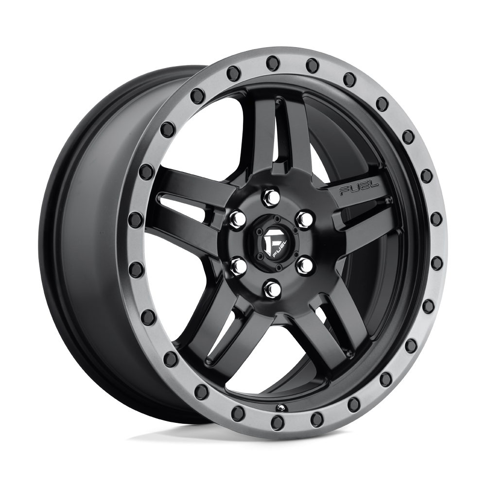 Felga aluminiowa D557 ANZA Matte Black Gun Metal Ring FUEL