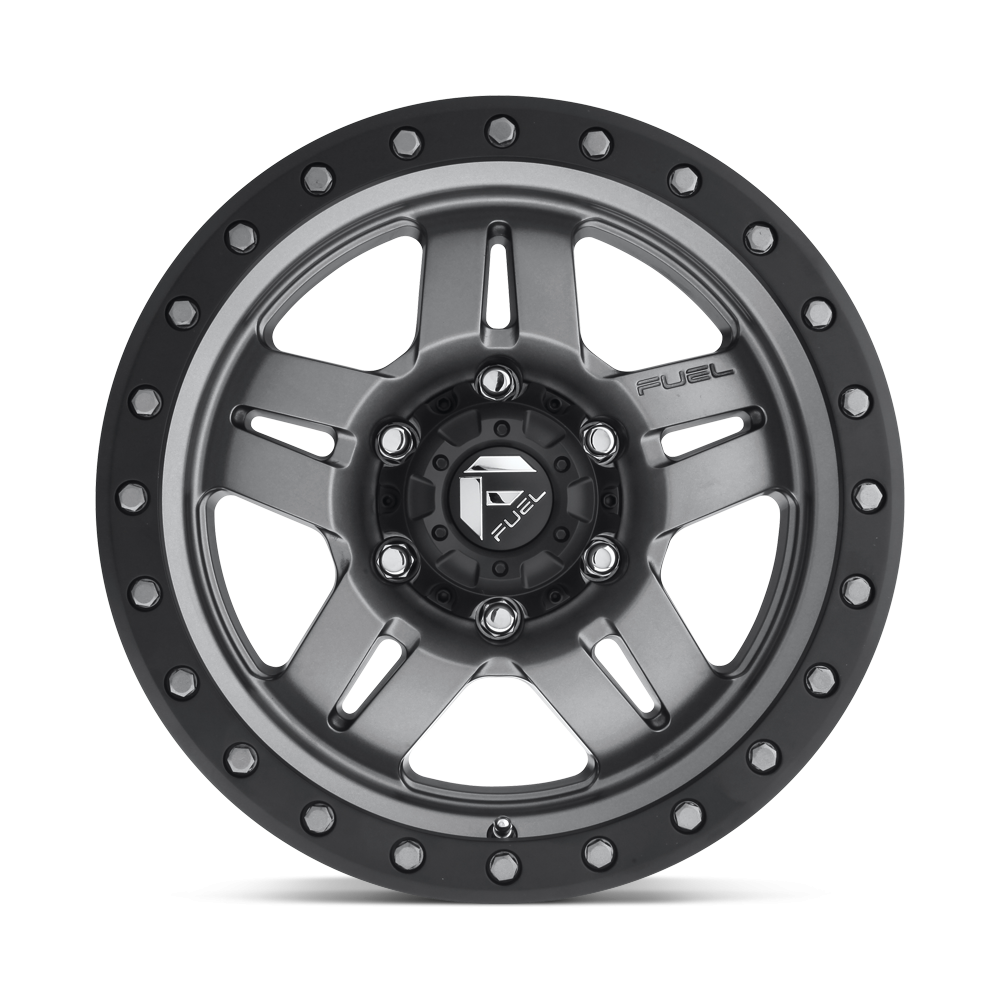 Felga aluminiowa D558 ANZA Matte Gun Metal Black Bead Ring FUEL - obrazek 2