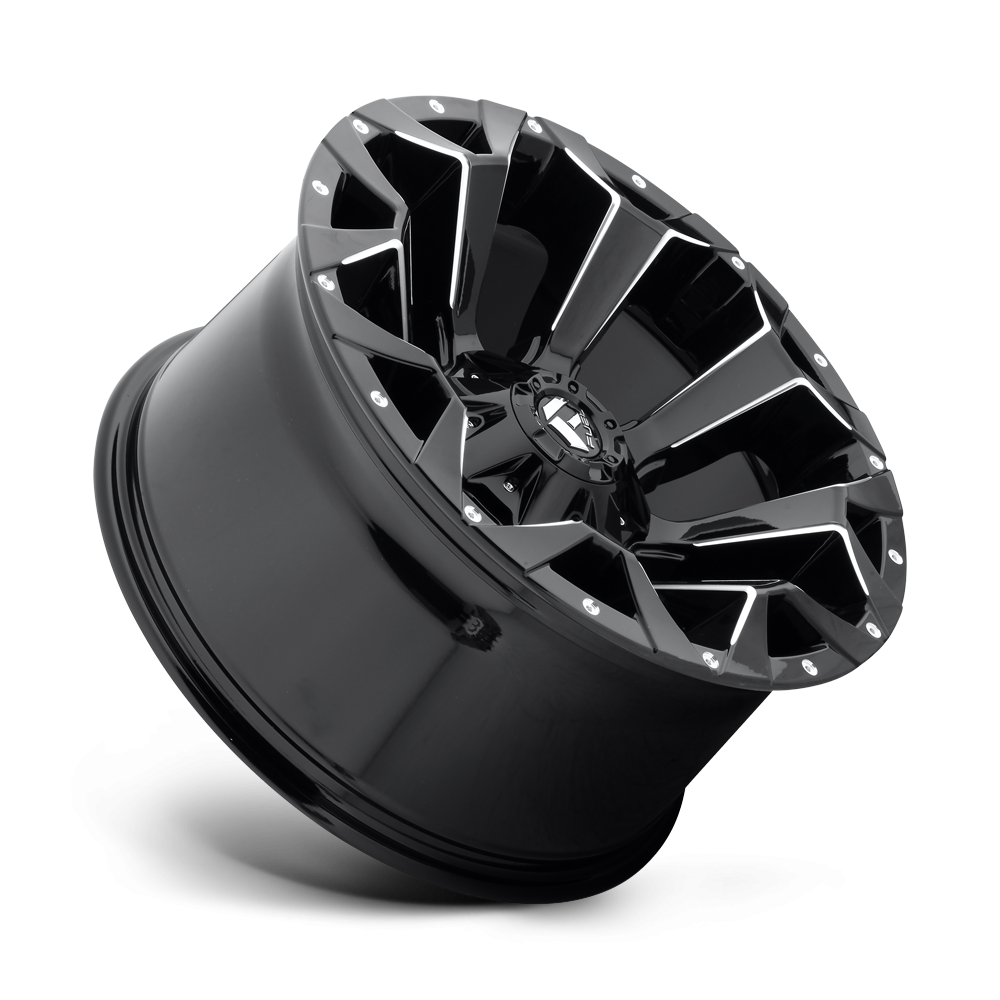 Felga aluminiowa D576 ASSAULT Gloss Black Milled FUEL - Image 2