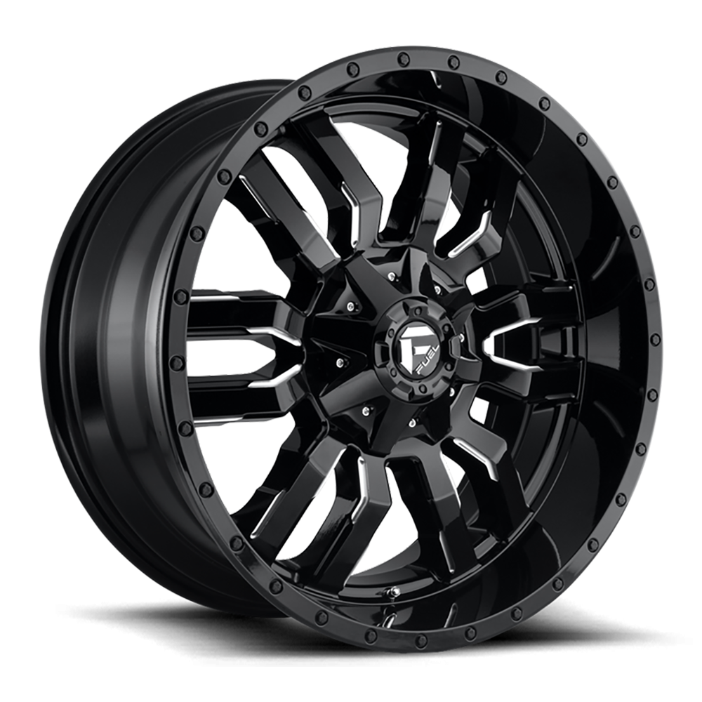 Felga aluminiowa D595 Sledge Gloss Black Milled Fuel